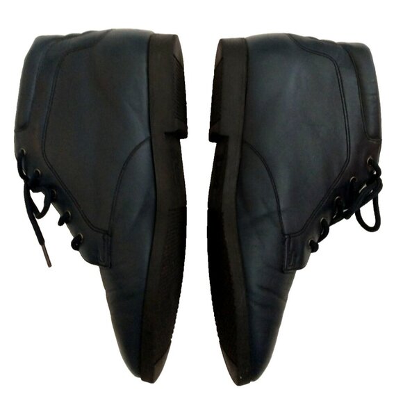 Danexx Women's Leather Bootie Austin4 Lace-Up Ankle Boots Navy Blue - 7.5M - Picture 2 of 8